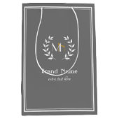 Monogram Lauwerkrans Grijs Medium Cadeauzakje (Voorkant)