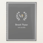 Monogram Lauwerkrans Grijs Planner (Voorkant)