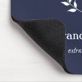 Monogram Lauwerkrans Navy Blauwe Muismat (Hoek)