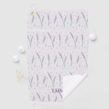 Monogram Lavendel Harten Girly Golf
