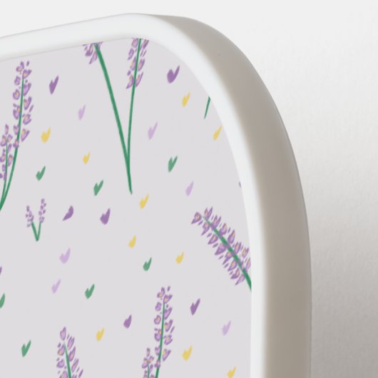 Monogram Lavendel Harten Girly  Preppy Pickleball Paddle (Links Detail)