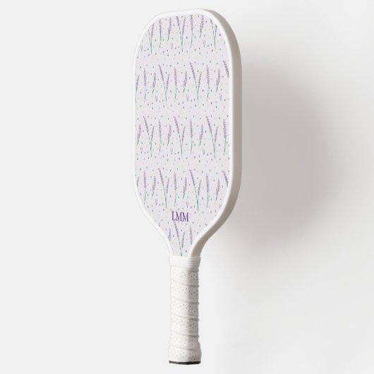 Monogram Lavendel Harten Girly Preppy Pickleball Paddle (Links)