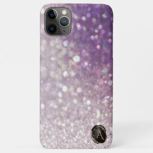 *~* Monogram Lavender Gradient Ombre Glitter Case-Mate iPhone Case