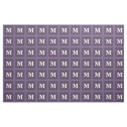 Monogram Lavender Stof (Fat Quarter)