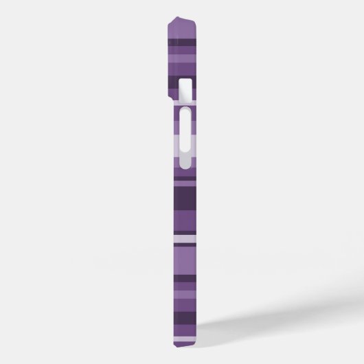 Monogram Lavender strepen Case-Mate iPhone Case (Achterkant / Links)