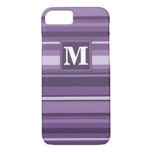 Monogram Lavender strepen Case-Mate iPhone Case