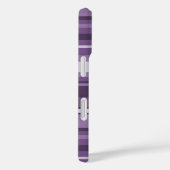 Monogram Lavender strepen Case-Mate iPhone Case (Achterkant / Rechts)