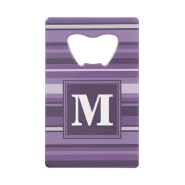 Monogram Lavender strepen Creditkaart Flessenopener