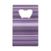 Monogram Lavender strepen Creditkaart Flessenopener (Achterkant)