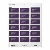Monogram Lavender strepen Etiket (Full Sheet)