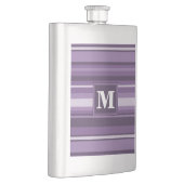 Monogram Lavender strepen Heupfles (Rechts)