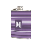 Monogram Lavender strepen Heupfles (Links)