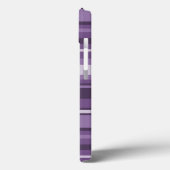 Monogram Lavender strepen Hoesje-Mate iPhone Case (Achterkant / Links)