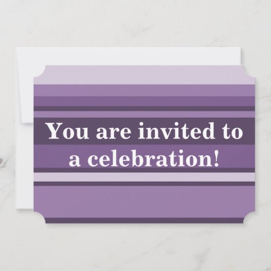 Monogram Lavender strepen Kaart (Voorkant)