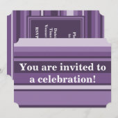 Monogram Lavender strepen Kaart (Voorkant / Achterkant)