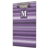 Monogram Lavender strepen Klembord (Links)