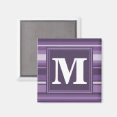 Monogram Lavender strepen Magneet (Voorkant / Achterkant)