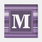 Monogram Lavender strepen Magneet (Voorkant)
