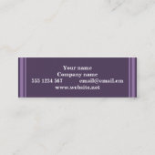Monogram Lavender strepen Mini Visitekaartje (Achterkant)