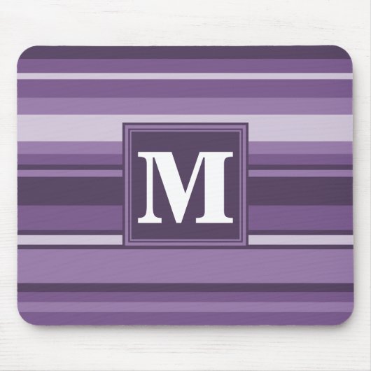 Monogram Lavender strepen Muismat (Voorkant)