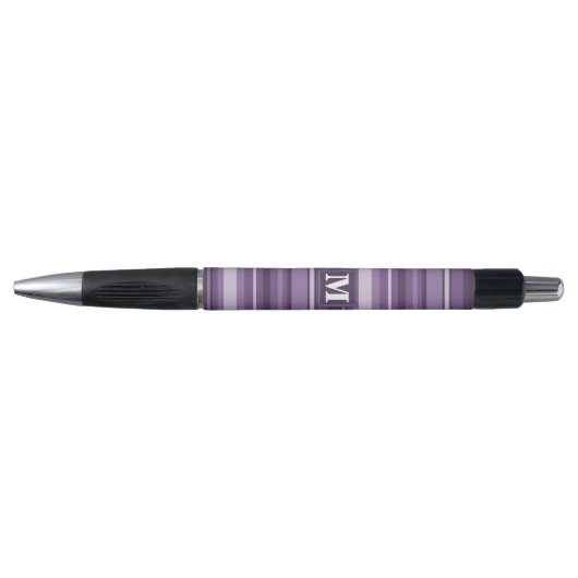 Monogram Lavender strepen Pen (Voorkant)