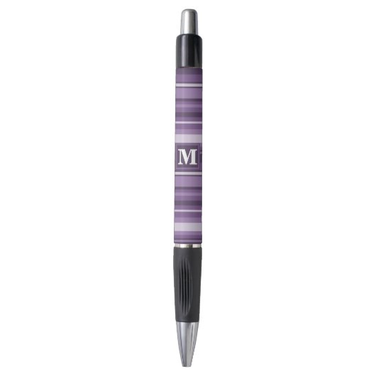 Monogram Lavender strepen Pen (Voorkant Verticaal)