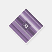 Monogram Lavender strepen Servetten (Hoek)