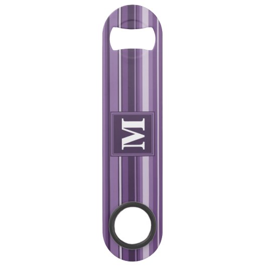 Monogram Lavender strepen Speed Flessenopener (Voorkant)