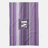 Monogram Lavender strepen Theedoek (Verticaal)