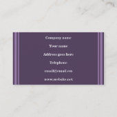 Monogram Lavender strepen Visitekaartje (Achterkant)