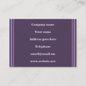 Monogram Lavender strepen Visitekaartje (Achterkant)