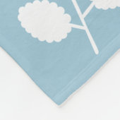 Monogram Leaf Pattern Fleece Blanket Deken (Hoek)