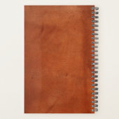 Monogram leder-kijk met spiraalvormige bindingen planner (Achterkant)