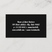 Monogram | Ledertextiel Visitekaartje (Achterkant)