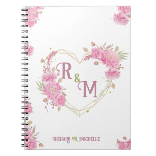 Monogram legante minimale Chic Initiaal letter Notitieboek