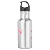 Monogram legante minimale Chic Initiaal letter Waterfles (Achterkant)