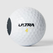 Monogram leisteen kleuren gecoördineerd golfballen (Logo)