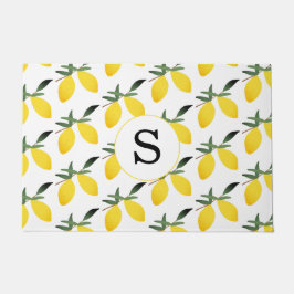 Monogram Lemon Citrus Doormat Deurmat