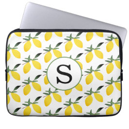 Monogram Lemon Citrus Laptop Sleeve
