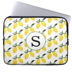 Monogram Lemon Citrus Laptop Sleeve