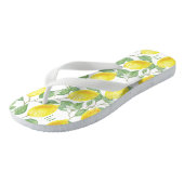 Monogram Lemon Fruits Leaves en Flowers Teenslippers (Schuin)