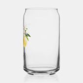 Monogram Lemon Fruits White Flowers Tree Branch Blikvorm Glas (Links)