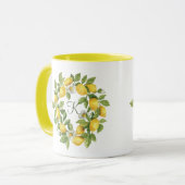 Monogram Lemons Wreater Green Yellow Mok (Voorkant links)