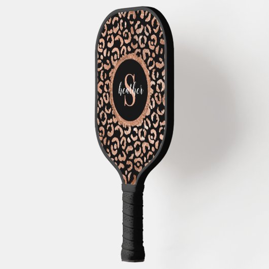 Monogram Leopard Animal Print Pickleball Paddle (Links)