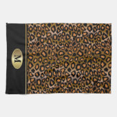 Monogram Leopard Animal Print Theedoek (Horizontaal)