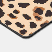 Monogram Leopard Brown Chic Girly Animal Print Bureaumat (Hoek)