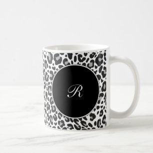 Monogram Leopard Coffee Mugs Koffiemok