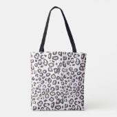 Monogram Leopard Print Animal Print Canvas tas (Achterkant)