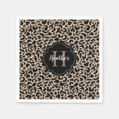 Monogram Leopard Print Servet (Voorkant)