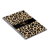 Monogram Leopard Print Spiral notebook Notitieboek (Rechterzijde)